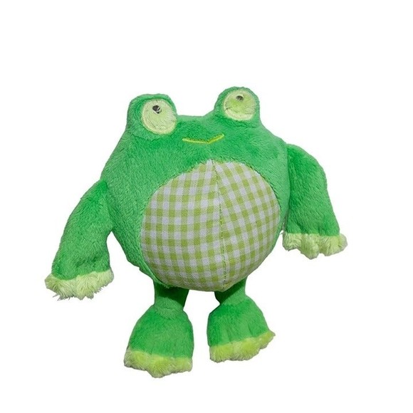 Old Navy Green 7” Frog 2011 Stuffed Animal Plush Soft Baby Toy Washable - Picture 8 of 10